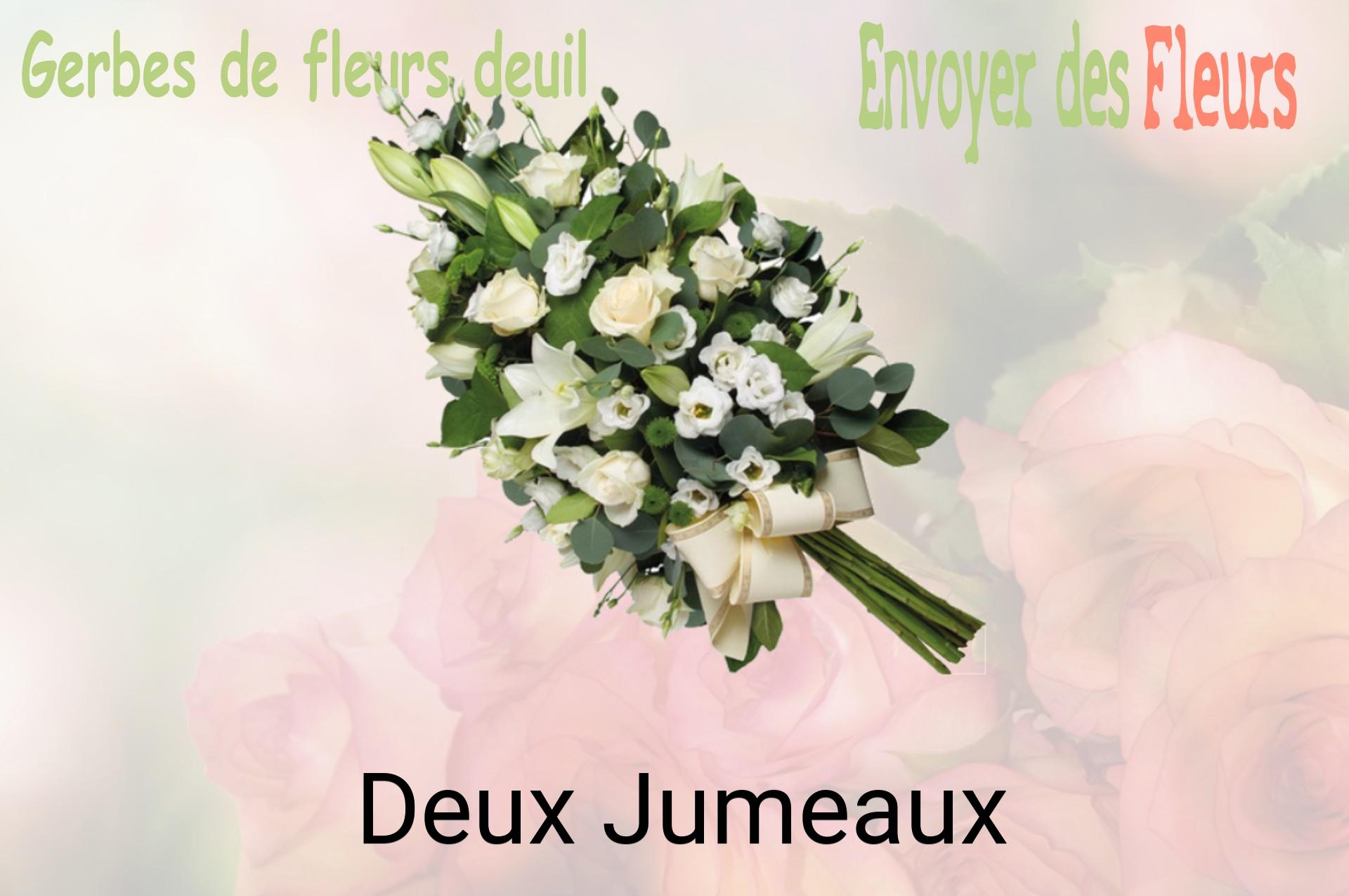 Gerbe de fleurs de deuil livrée à Deux-Jumeaux